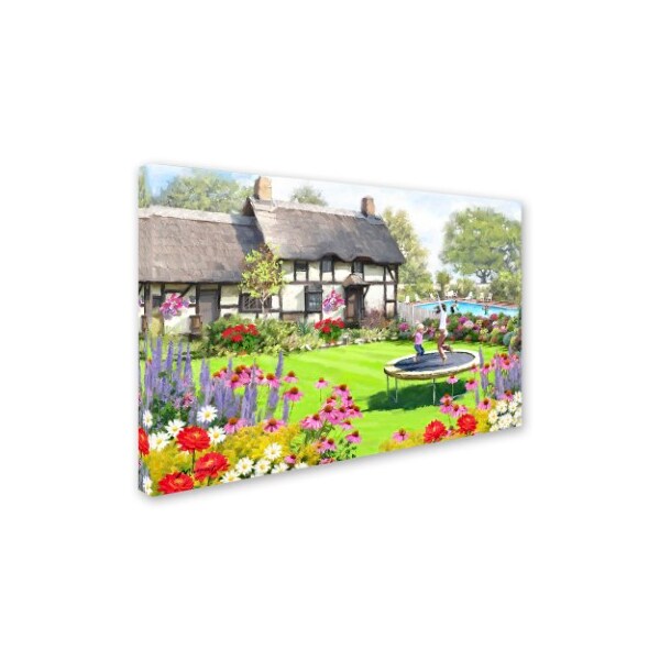 The Macneil Studio 'Thatched Cottage' Canvas Art,16x24